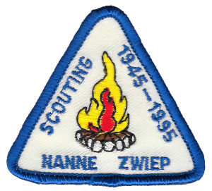 Jubileumbadge 50 jaar Scouting Nanne Zwiep